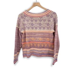 Vintage 90's Lilac Wide neck knit Sweater